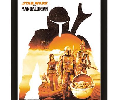 Poster 3D Star Wars Mandalorian - White Sunset Online now