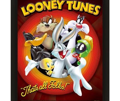 Poster 3D Looney Tunes - Thats All Folks Hot on Sale