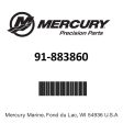 Mercury - Installer - 91-883860 Fashion