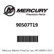 Mercury - Pump-power strg - 90507T19 Fashion