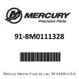 Mercury - Puller-seal - 91-8M0111328 Sale