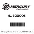 Mercury - Gun-grease - 91-30500Q5 Fashion