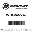 Mercury - Fluid tm str@6 - 92-858000Q01 Online