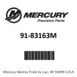 Mercury - Holder - 91-83163M Online Hot Sale