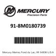 Mercury - Screw body-swivel - 91-8M0180739 Supply